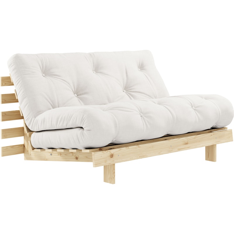 Roots 140 Sofa Bed With Mattress, Raw / Natural