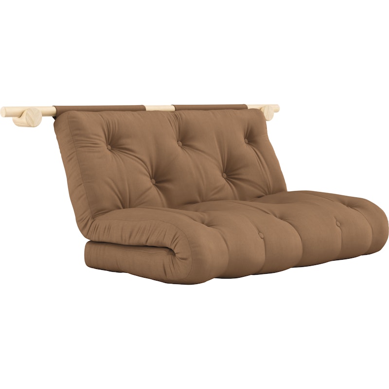 Hooked Mattress With Fittings 135x200 cm, Raw / Mocca