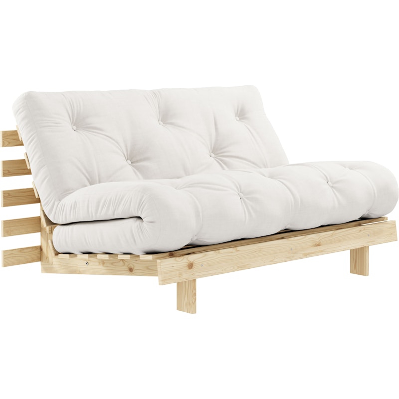 Roots 140 Sofa Bed With Mattress, Raw / Natural