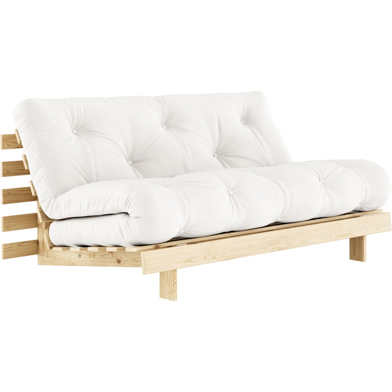 Roots 160 Sofa Bed With Mattress, Raw / Natural