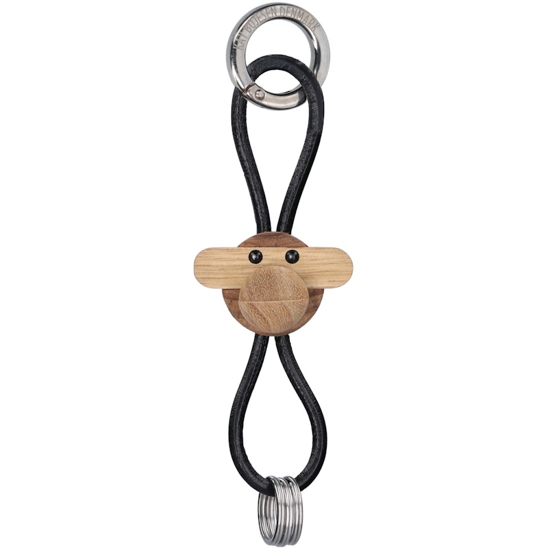 Keyring Monkey Black / Silver
