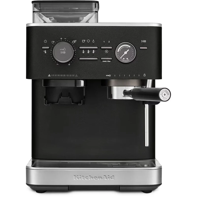 5KES6551EBK Semi-automatic Espresso Machine With Coffee Grinder, Cast Iron Black