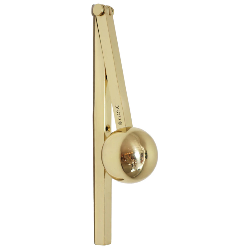 Klonk Door Knocker, Polished Brass