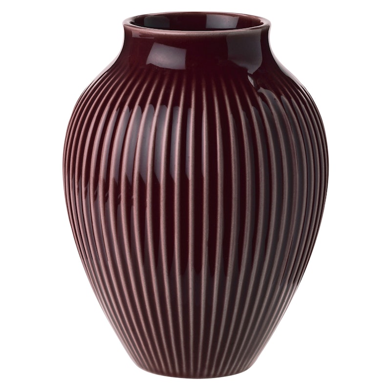 Vase Profiliert 12,5 cm, Ripple Berry