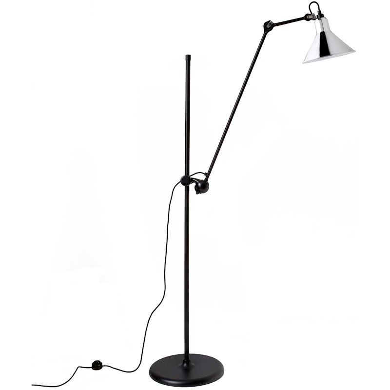 La Lampe Gras N°215 Stehlampe, Schwarz / Chrom