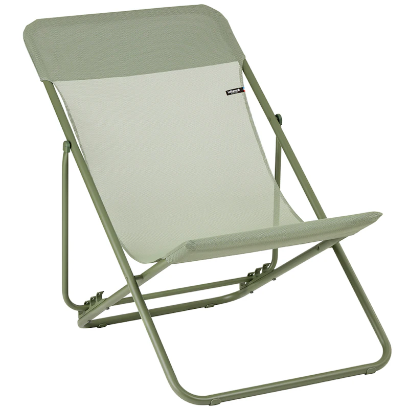 Maxi Transat Colorblock Batyline® Iso Deck Chair, Moss