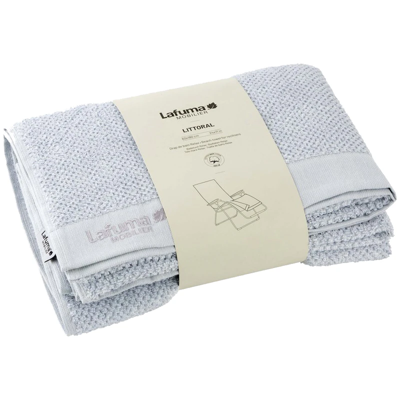 Littoral Bath Sheet Deck Chair,  Light Grey