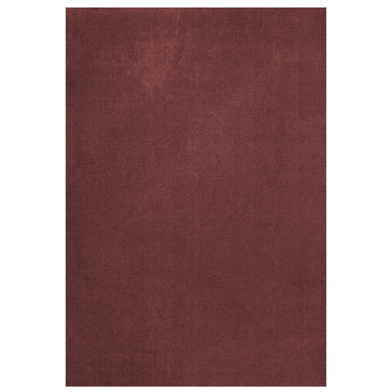 Classic Solid Wool Rug 300x400 cm, Ruby Red