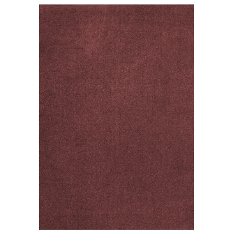 Classic Solid Wool Rug 250x350 cm, Ruby Red