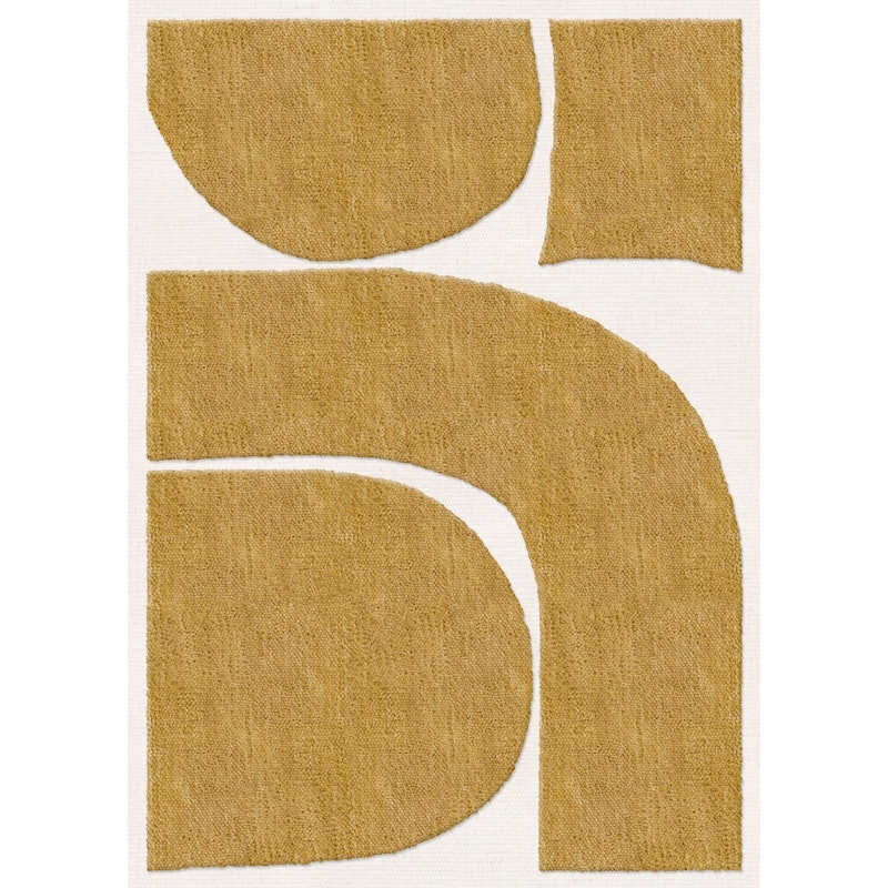 Gotland Rauk Wool Rug Sunflower Yellow, 180x270 cm