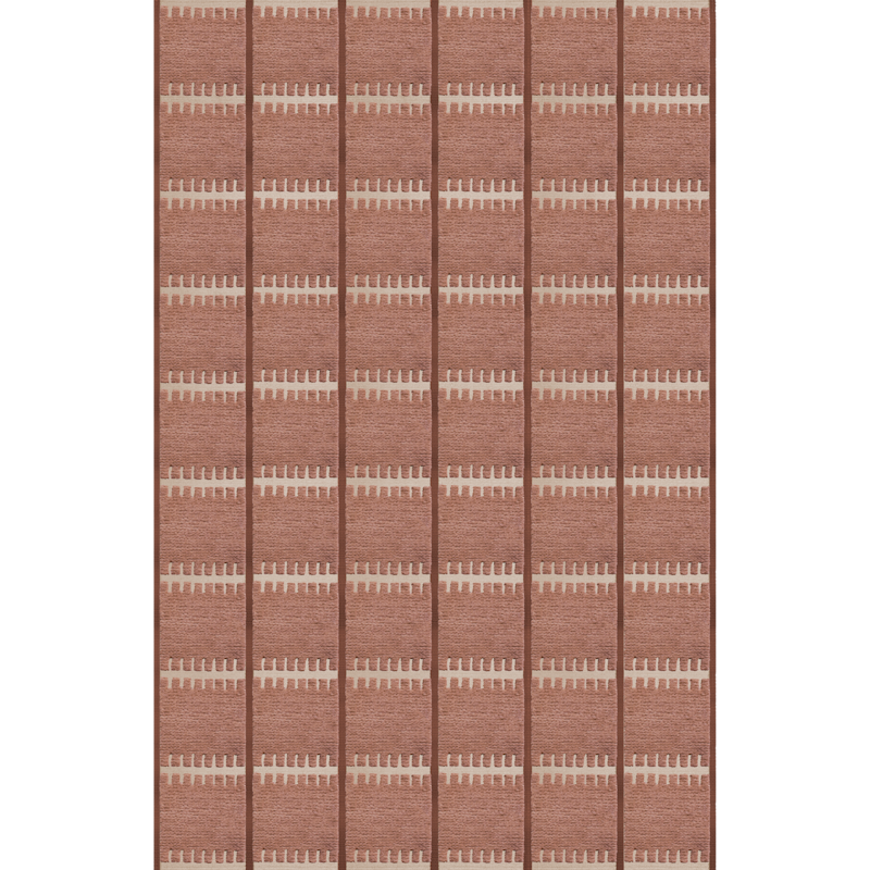 Lilly Wool Rug 250x350 cm, Rust