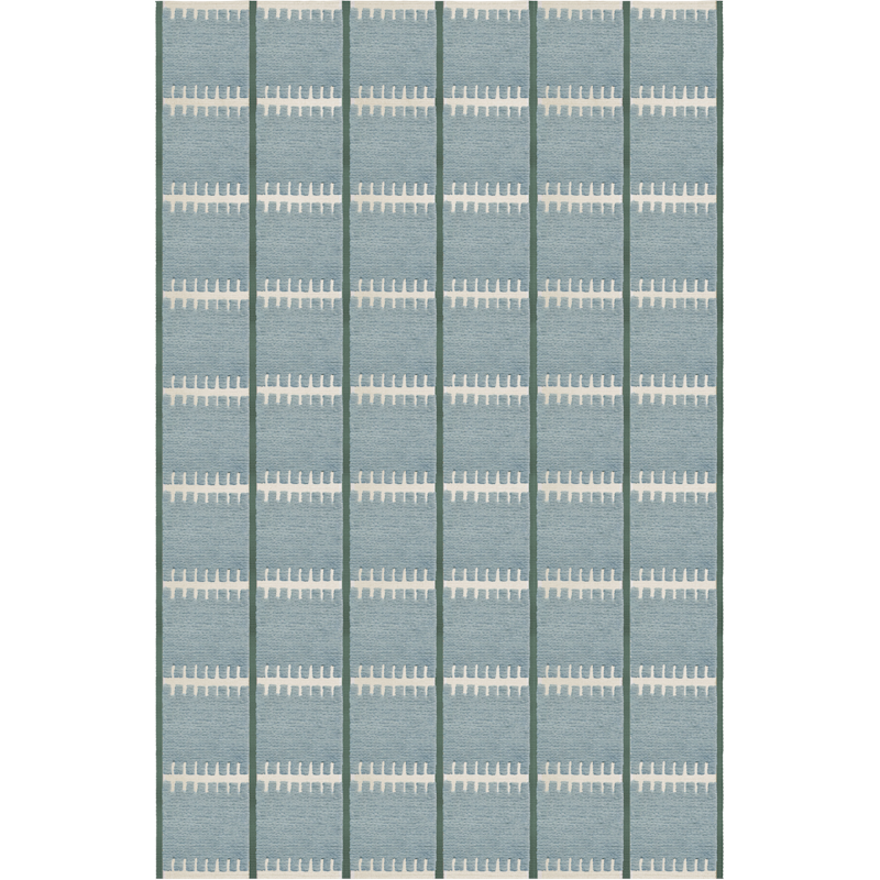 Lilly Wool Rug 200x300 cm, Blue