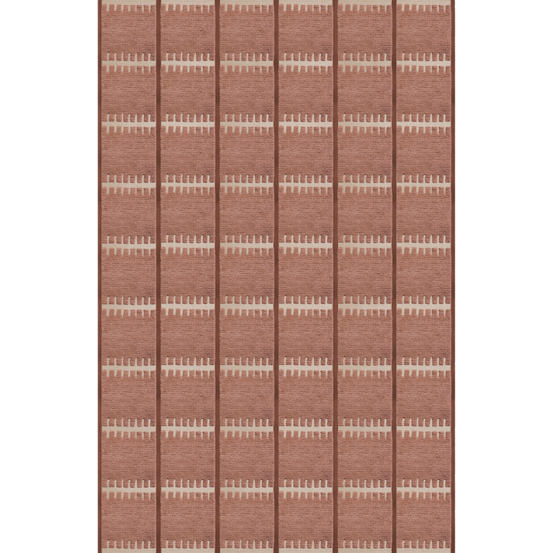 Lilly Wool Rug 250x350 cm, Rust