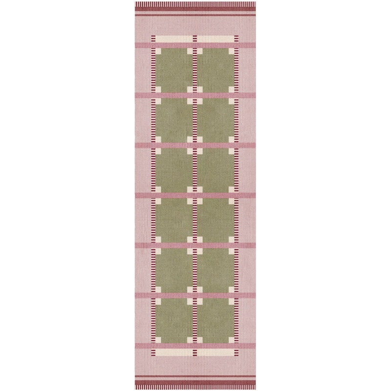Röllakan Ruth Wool Rug 75x240 cm, Spring Grass