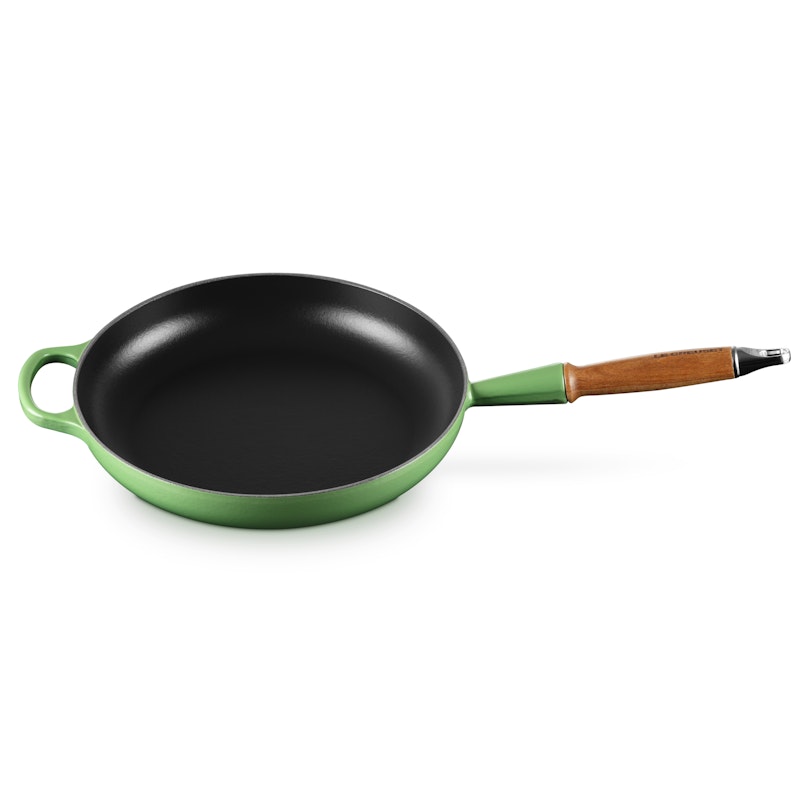 Signature Frying Pan With Wooden Handle 28 cm, Bamboo Green