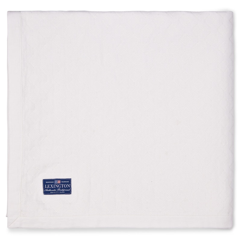 Diamond Jacquard Bedspread 160x240 cm, White