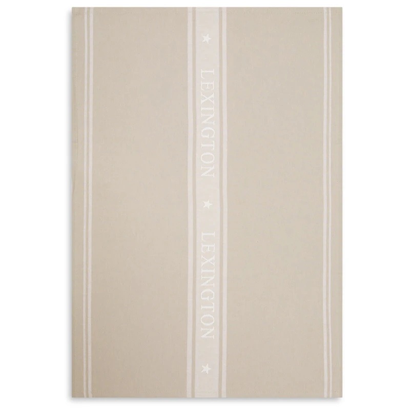 Icons Jacquard Star Kitchen Towel, Beige