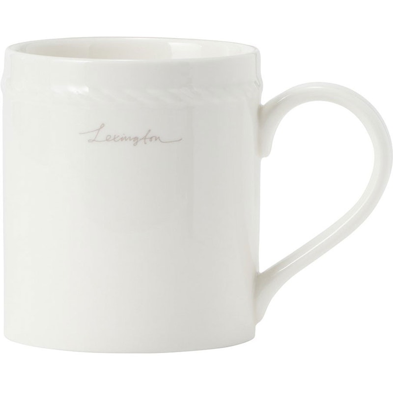 Lexington Porcelain Mug 8 cm, White / Beige