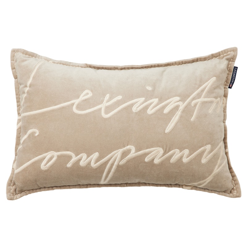 Logo Cushion 40x50 cm, Beige