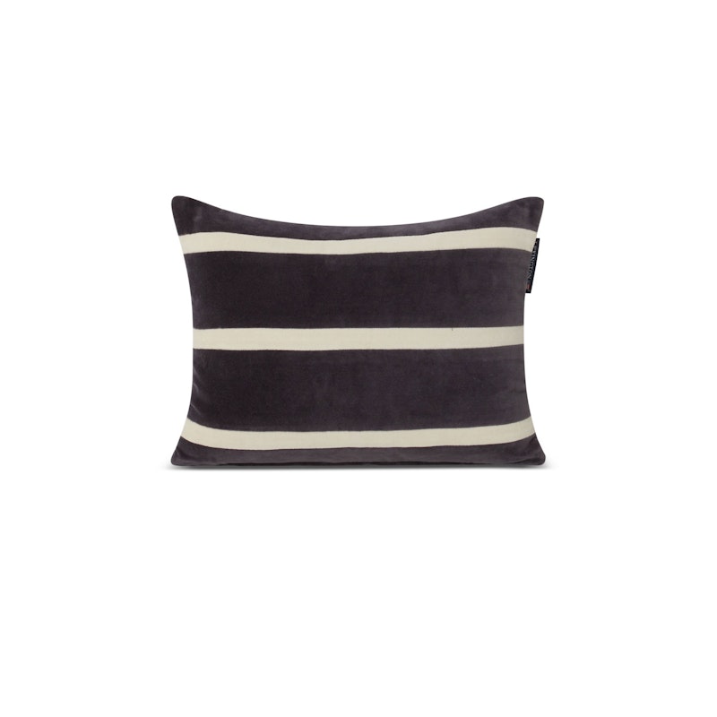 Striped Organic Cotton Velvet 40x30 Pillow