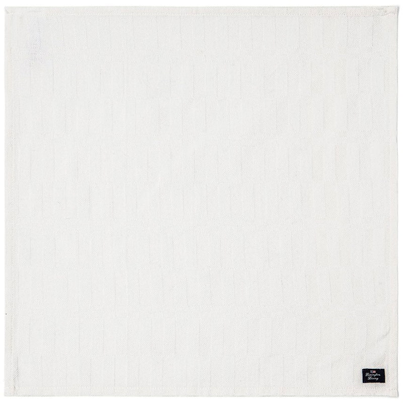 White Jacquard Cotton Napkin 50x50 cm, White