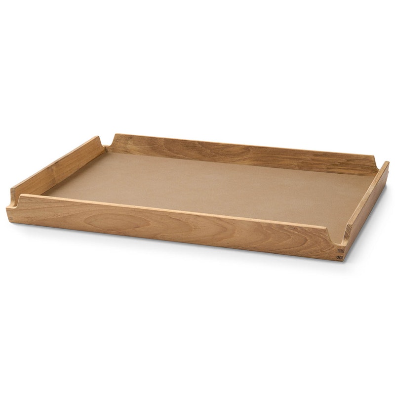 Airy Teak Tablett Mittlerer, Nougat