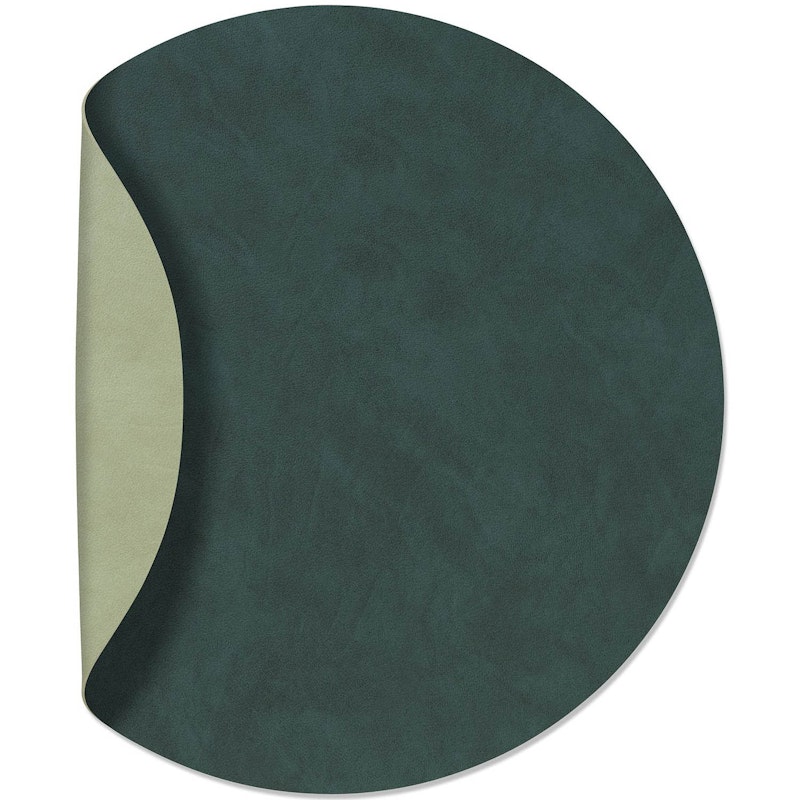 Circle XL Double Table Mat 1-pack, Dark Green/olive Green