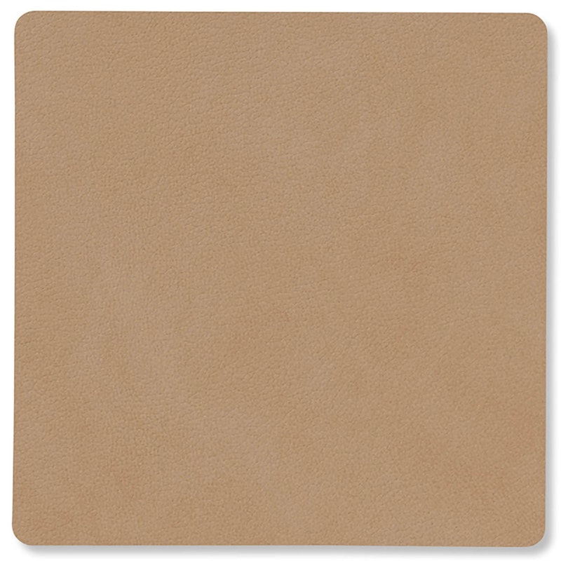 Square Glasuntersetzer Nupo 10x10 cm, Nougat