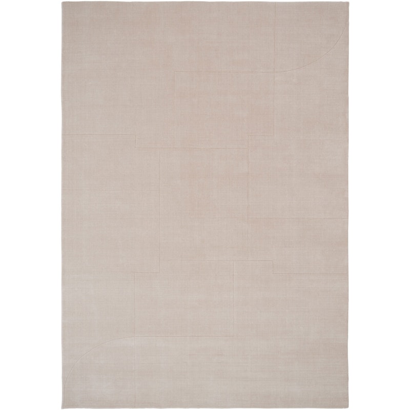 Geometric Maze Teppich 140x200 cm, Beige