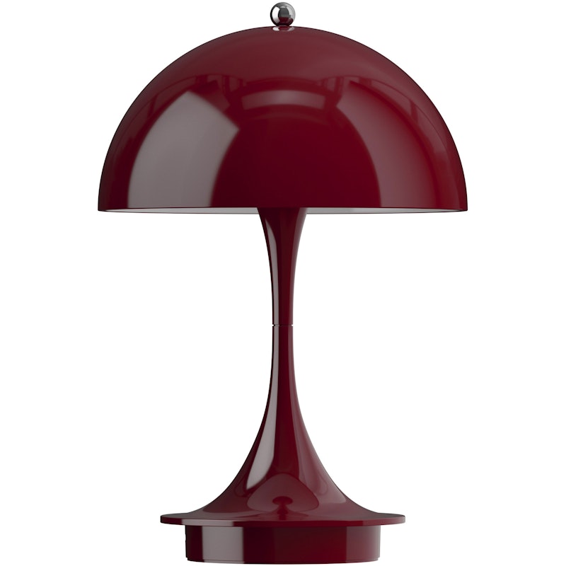 Panthella 160 Table Lamp Portable V3, Opaque Burgundy