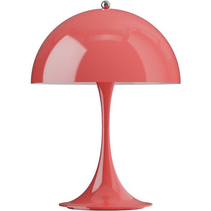 Panthella 250 Table Lamp Portable, Opaque Coral