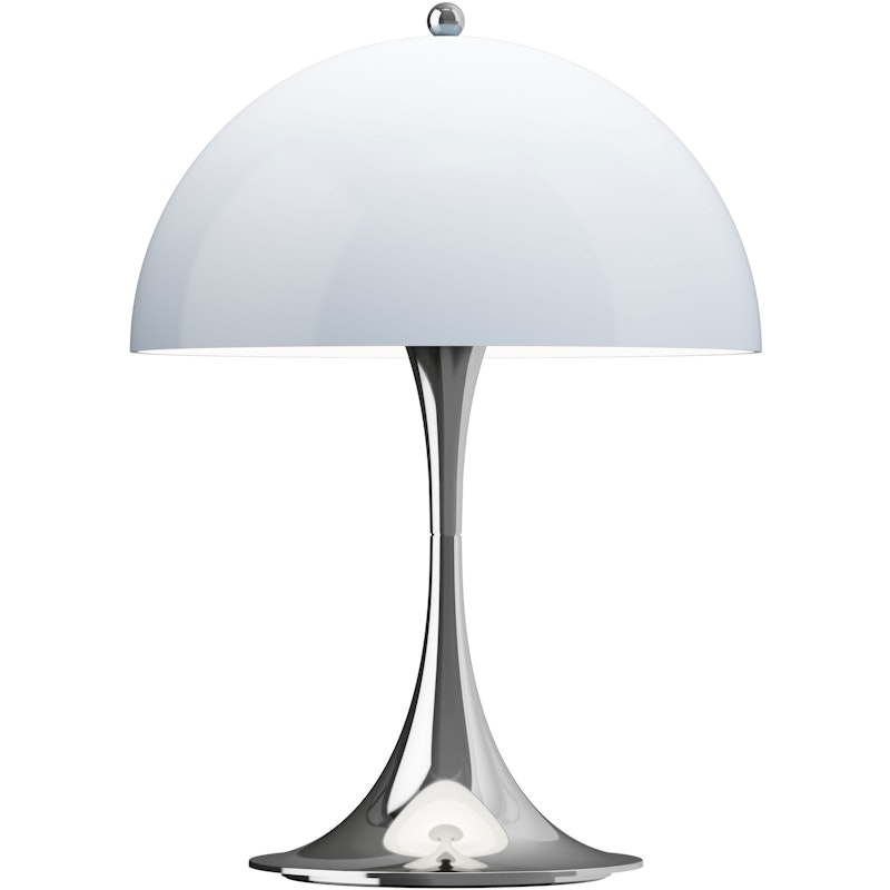Panthella 250 Table Lamp Portable, Chrome / Opal Blue