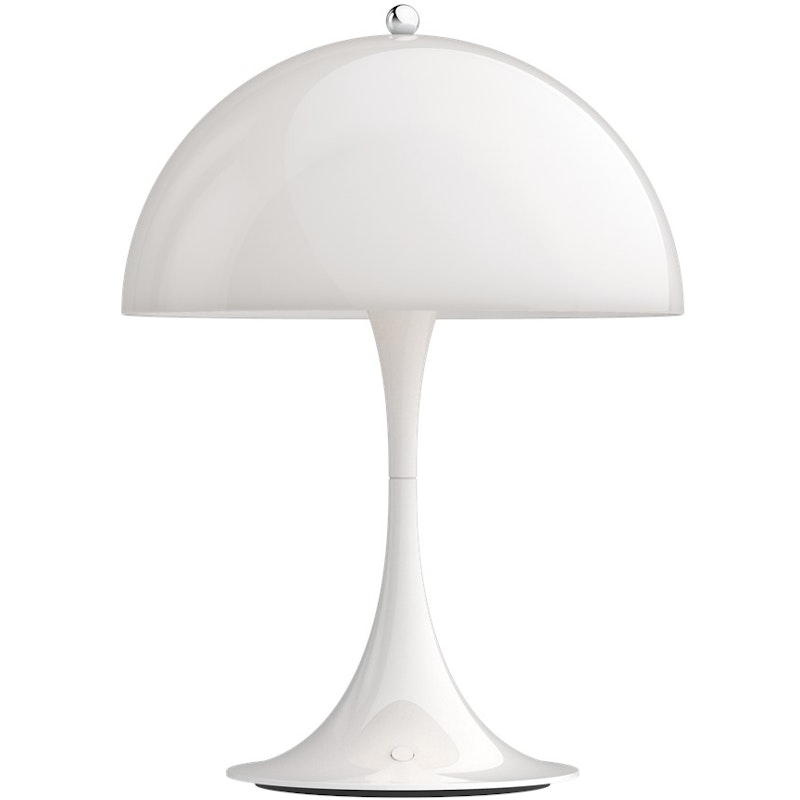 Panthella 250 Tischlampe Tragbar, White Opal Acryl