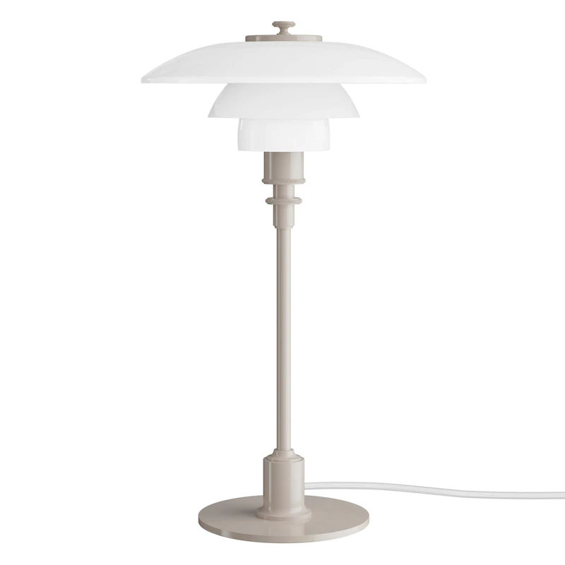 PH 2/1 Table Lamp, Glossy Beige