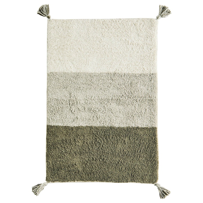 Badematte 60x90 cm, Grau/Olive