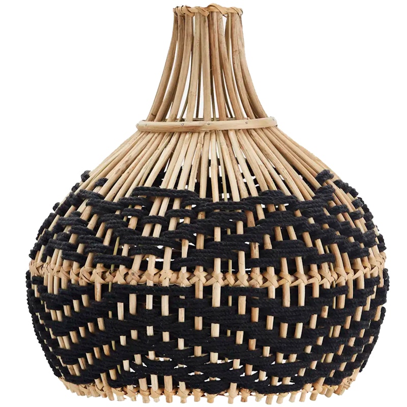 Bamboo Lampshade, Natural/Black