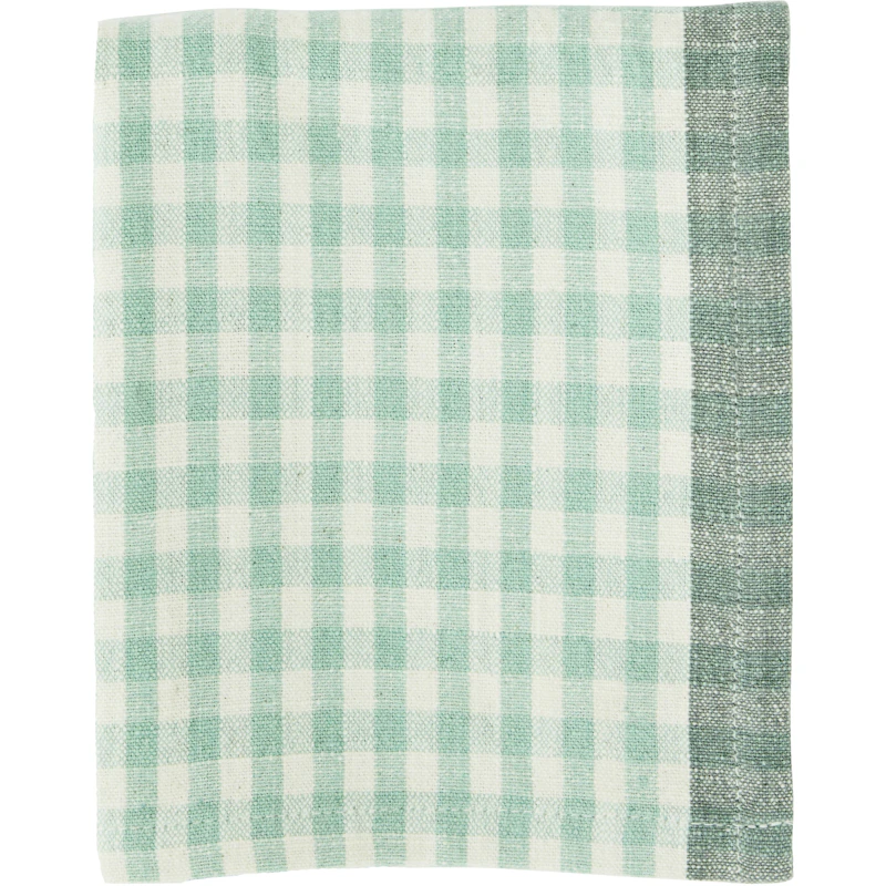Kitchen Towel Checked 50x70 cm, Light Green