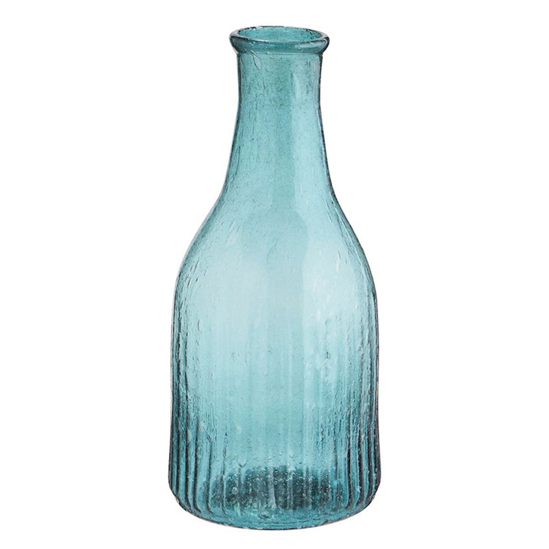 Vase Recyceltes Glas Teal, 7 cm