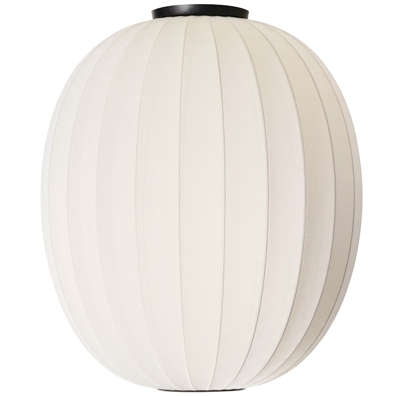 Knit-Wit Ceiling Lamp High Oval Ø65 cm, Pearl White
