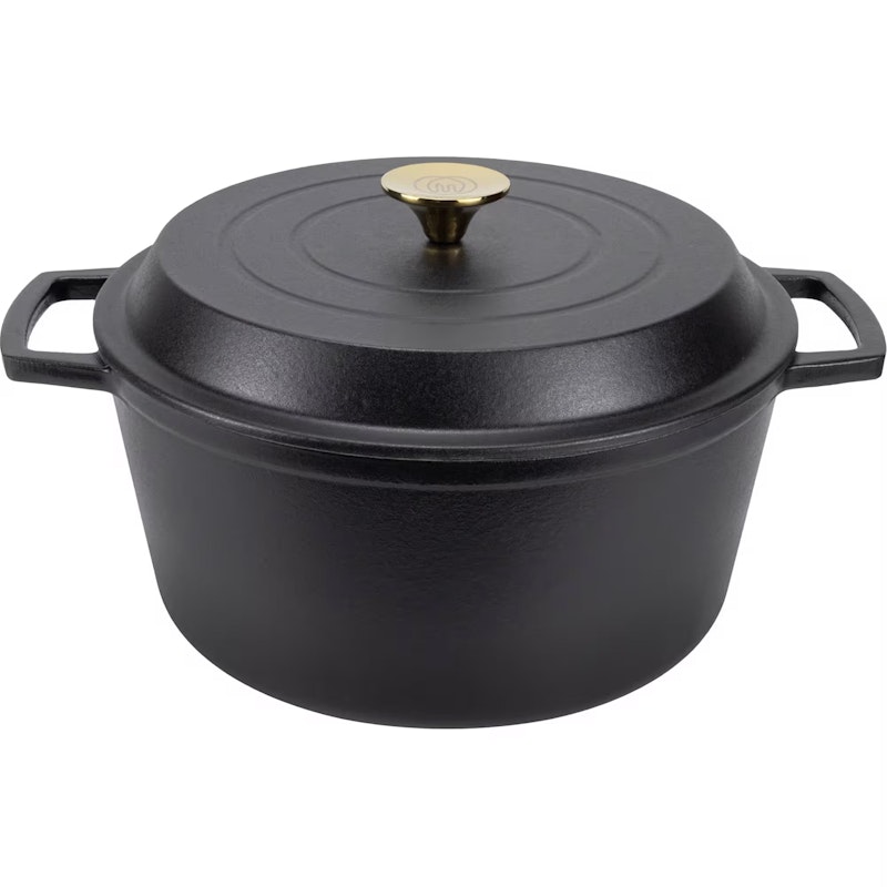 Cast Iron Pot 6 L, Matte Black