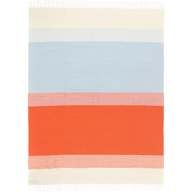 Hennika Plaid 120x180 cm, Orange / Light Blue