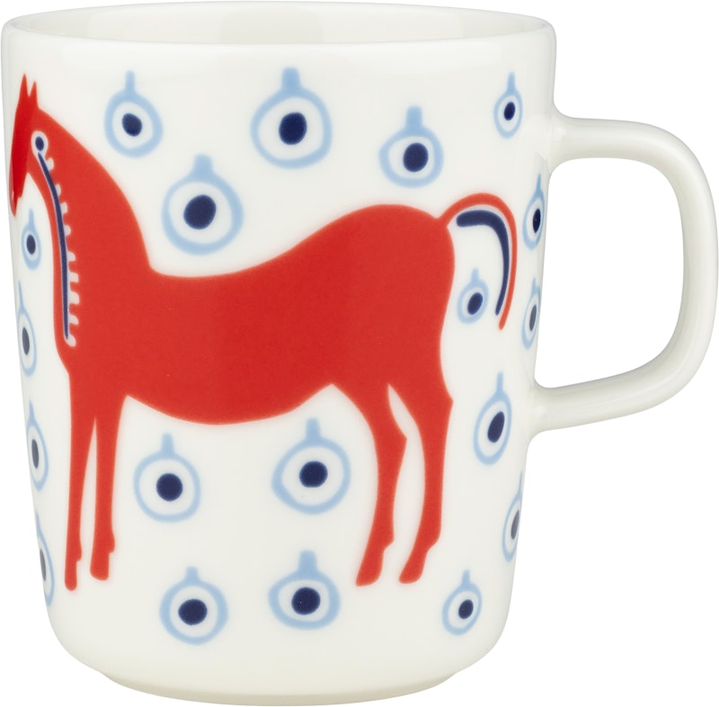Musta Tamma Mug 25 cl, Blue / Orange Red