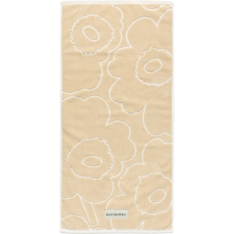 Piirto Unikko Hand Towel Straw / Off-white, 50x100 cm