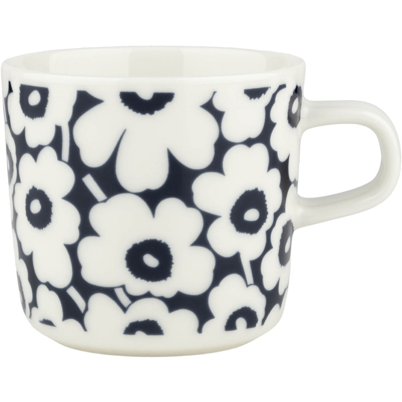 Pikkuinen Unikko Tasse 20 cl, Dunkelblau/Weiß