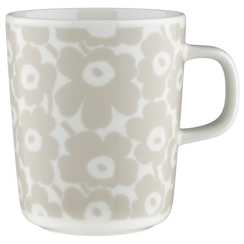 Pikkuinen Unikko Mug, White/Straw