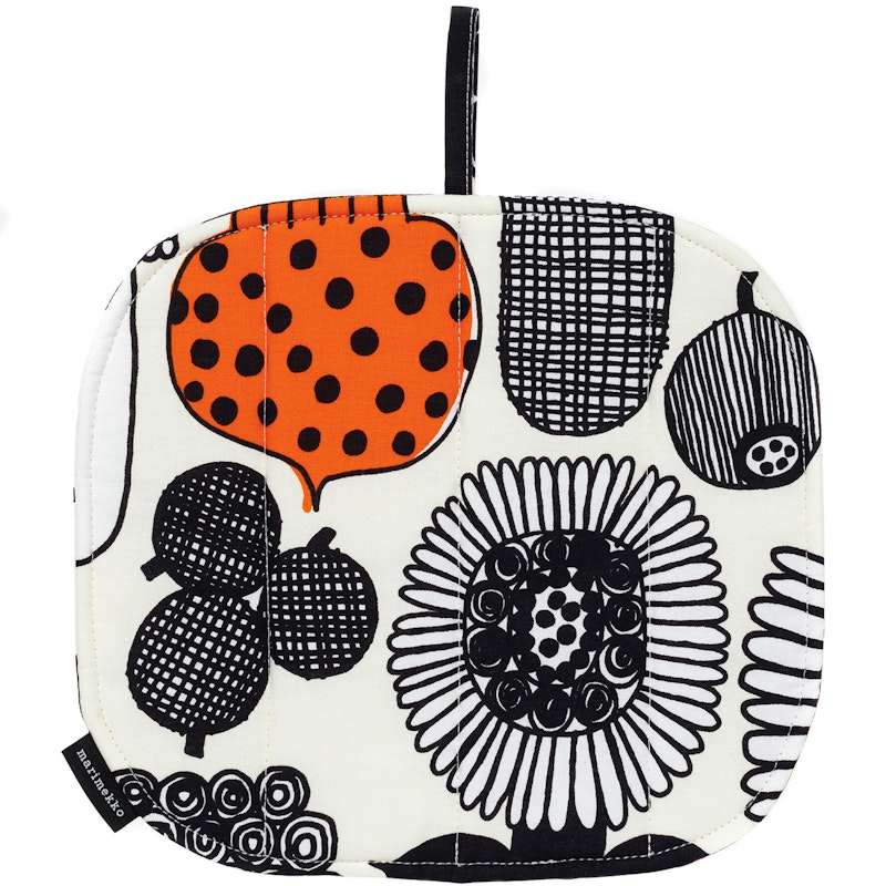 Puutarhurin Parhaat Pot Holder, Black / Orange