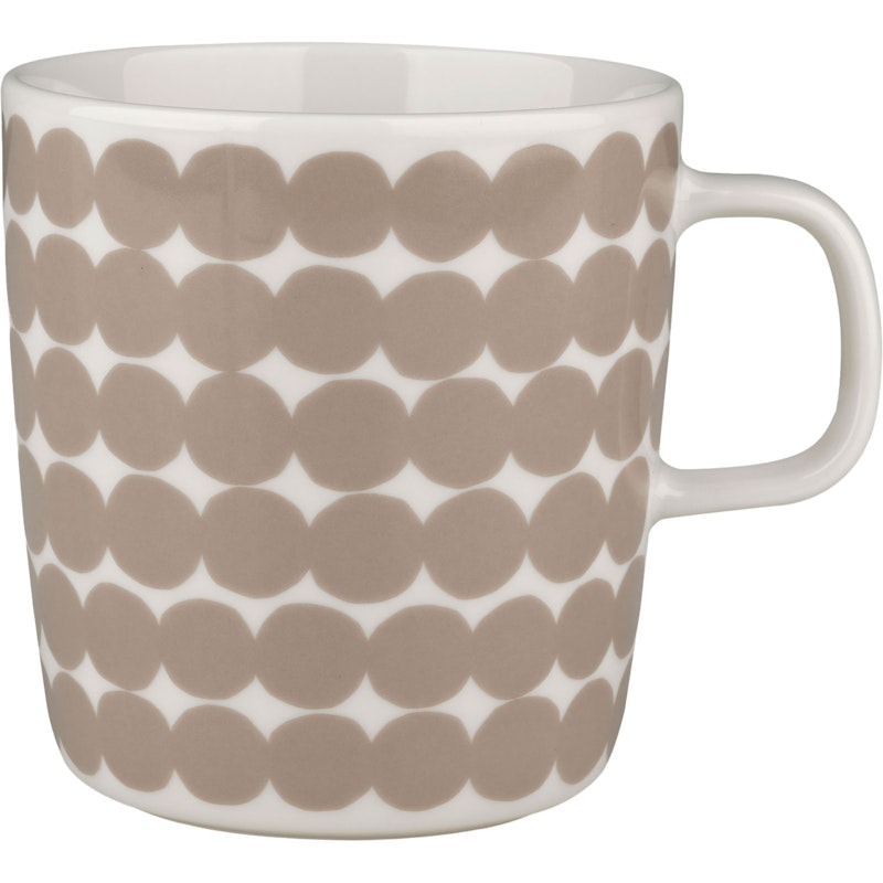 Oiva/Räsymatto Tasse 40 cl, Weiß / Beige