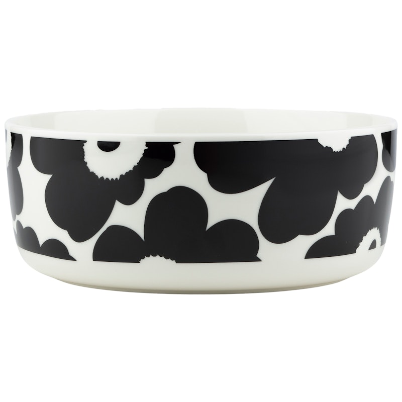 Unikko Bowl 1,5 l, Black / White