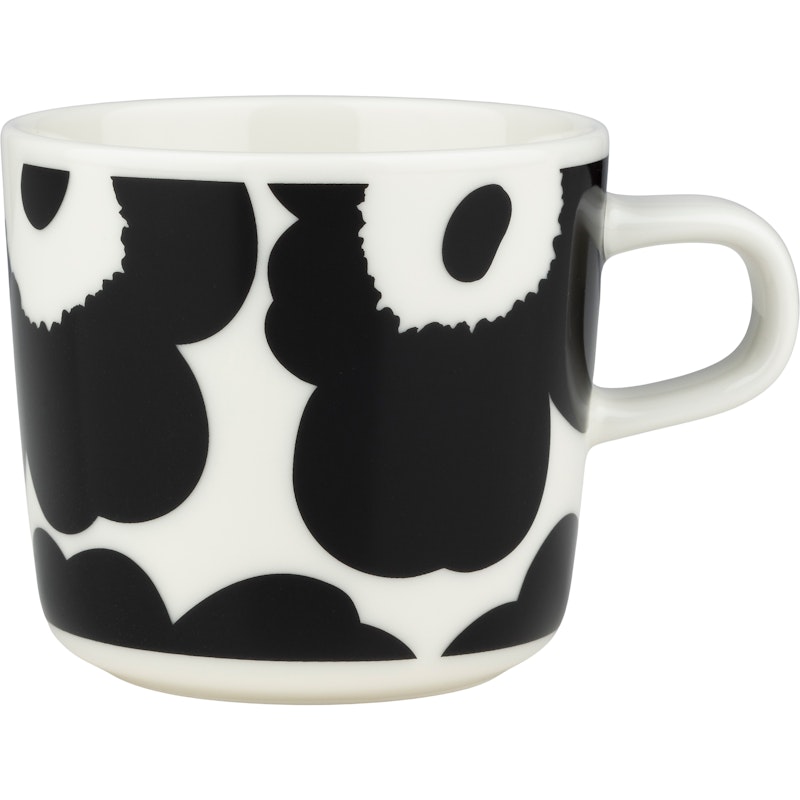 Oiva/Unikko Cup 20 cl, Black / White