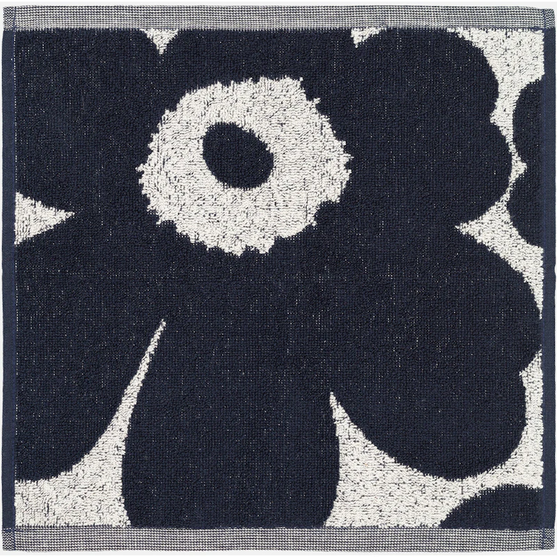 Unikko Towel 30x30 cm, Dark Blue